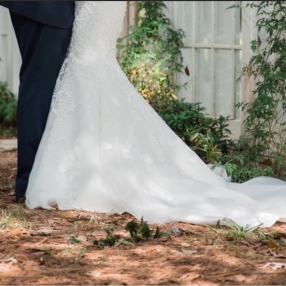 Allure Wedding Dress Mermaid Style! Retailed for $3,000 - Picture 5 of 12